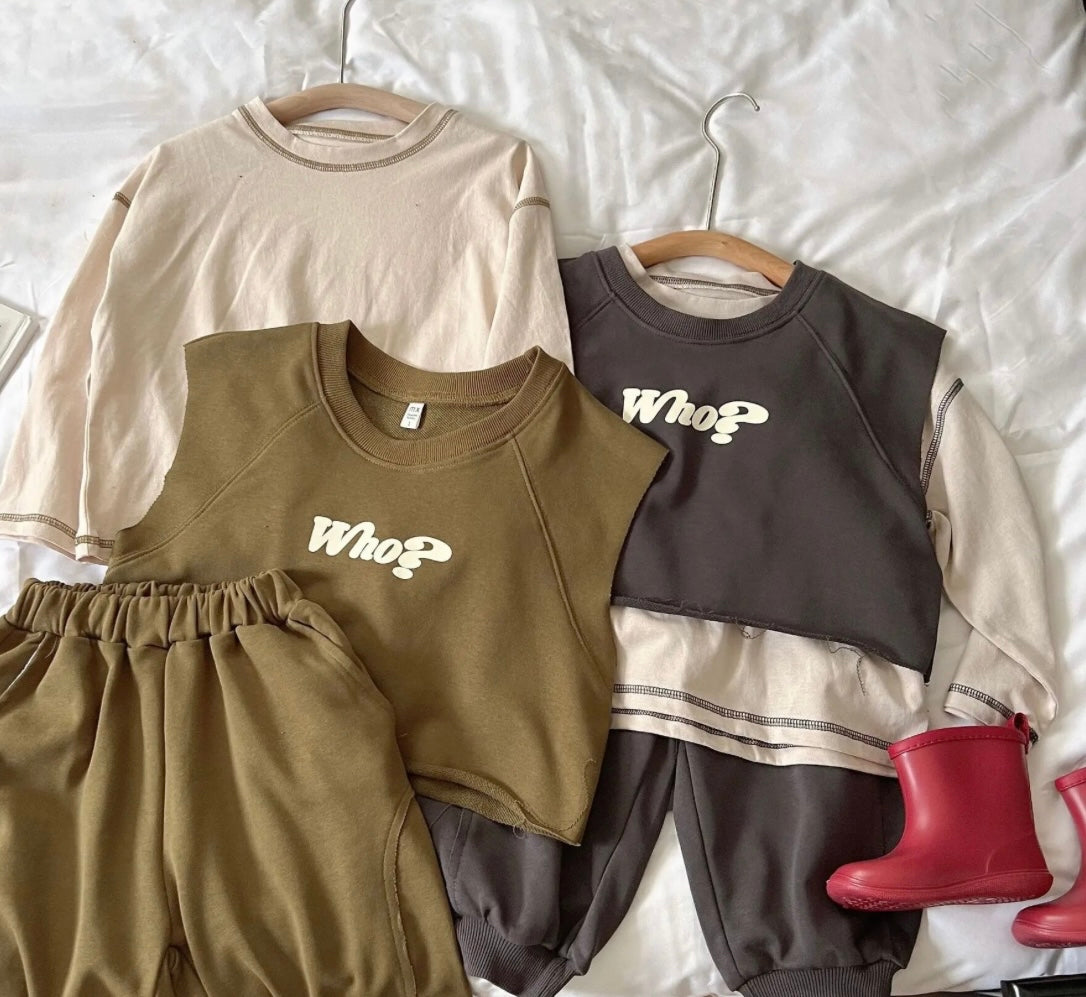 Who? Three piece set